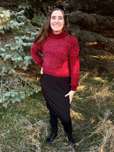 Load image into Gallery viewer, Cranberry Chenille Turtleneck Sweater
