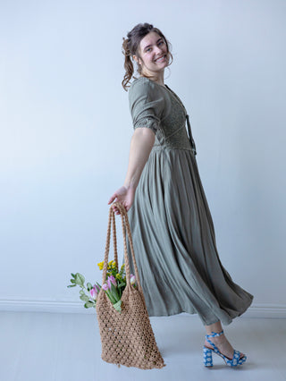 Fern Mixed Lace Maxi Dress