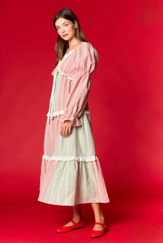 Christmas Eve Red and Green Gingham Dress