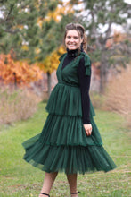 Load image into Gallery viewer, Balsam Green Tulle Jumper Dress
