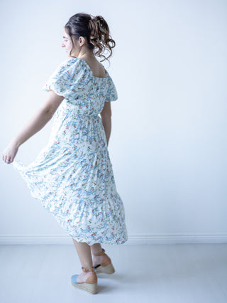 Blue Bird Bow Dress