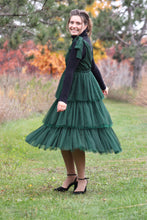 Load image into Gallery viewer, Balsam Green Tulle Jumper Dress
