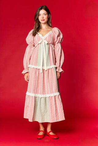 Christmas Eve Red and Green Gingham Dress