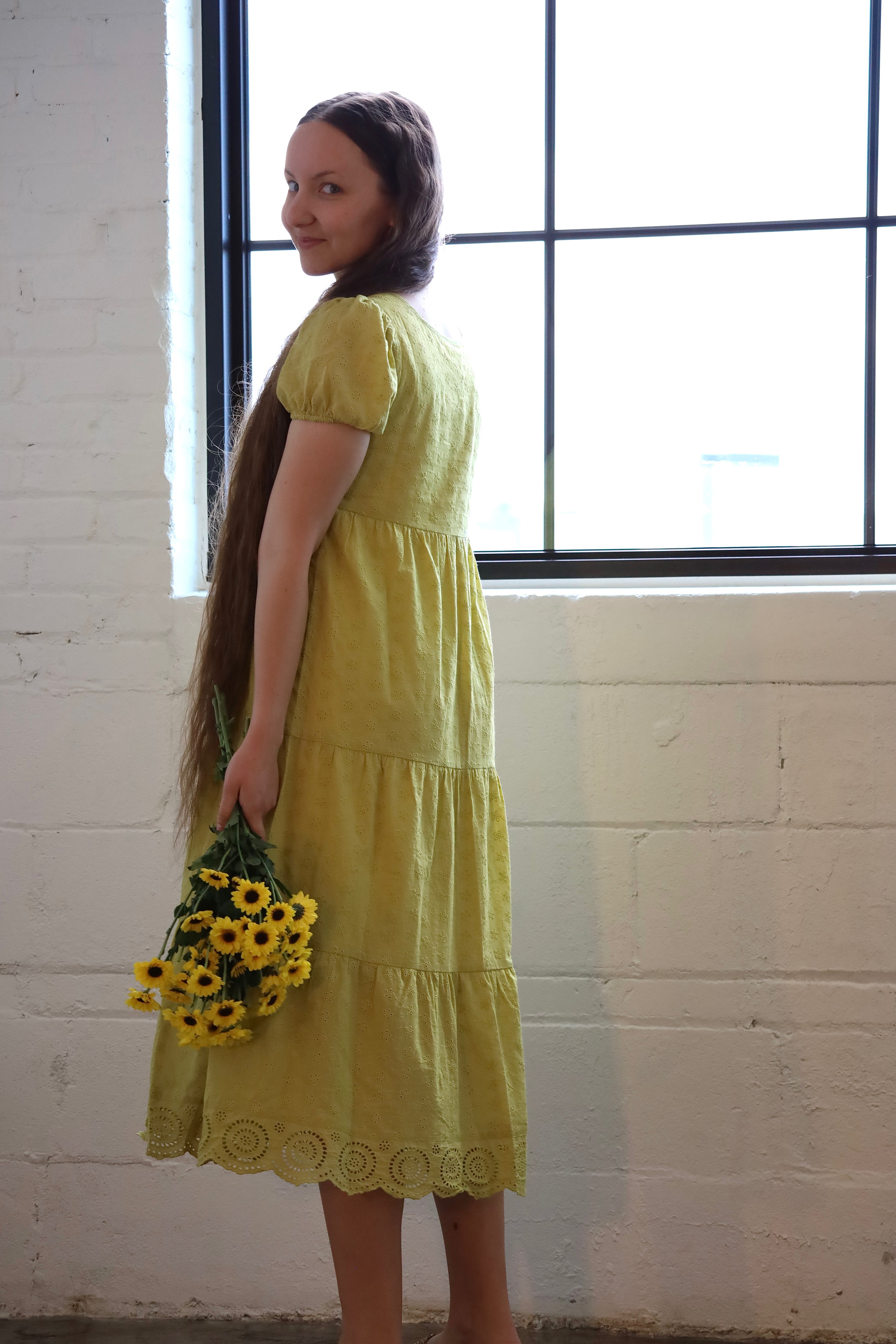Bright Avocado Green Eyelet Midi Dress Wild & Free Boutiques Bright Avocado Green Eyelet Midi Dress Wild & Free Boutiques