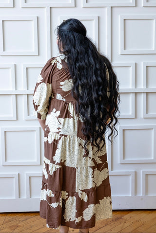 Autumn Has Arrived Brown Floral Tiered