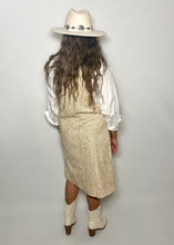 Load image into Gallery viewer, Oatmeal Floral Overall Midi Dress
