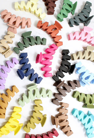 Zig Zag Claw Clip (In 3 colors)