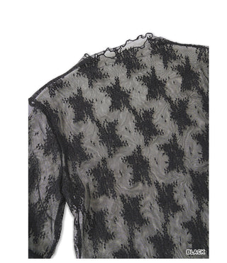 Black Floral layering Top