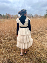 Load image into Gallery viewer, Buttercream Champaign Tulle Holiday Jumper Dress
