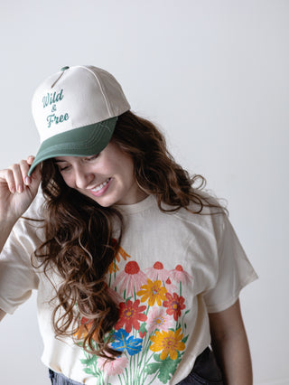 Wild + Free Dark Forest Green Ball Cap