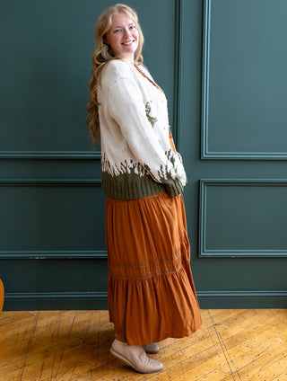 Whimsical Bird Fall Cardigan