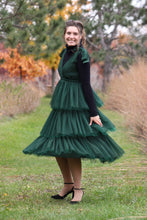 Load image into Gallery viewer, Balsam Green Tulle Jumper Dress
