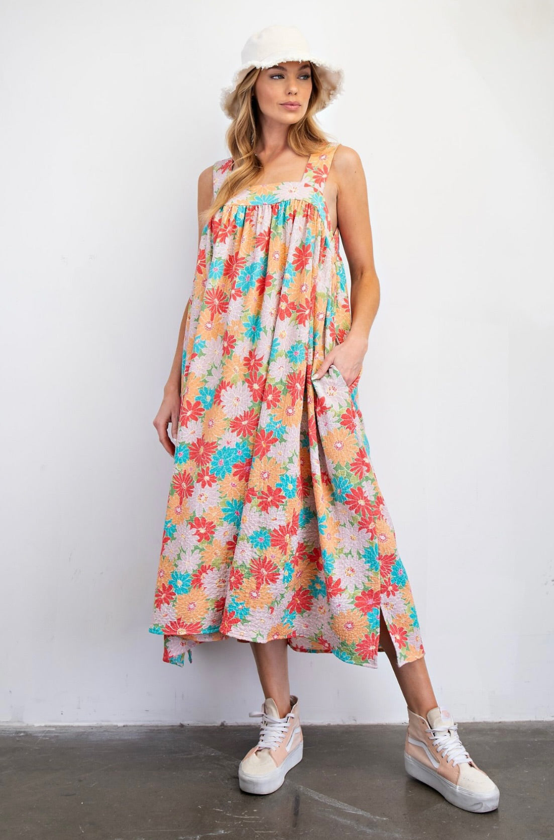 bohemian jumper dress Summer Floral Jumper Dress, 6