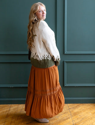 Whimsical Bird Fall Cardigan