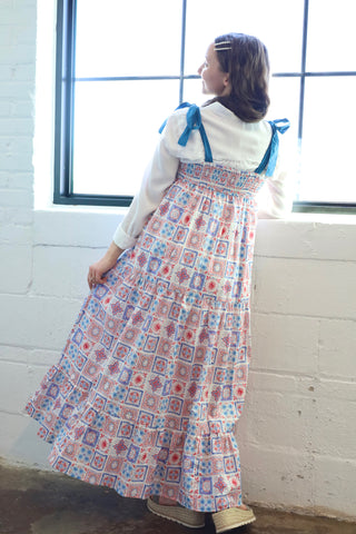The Firework Tile Print Maxi Jumper Dress – Wild & Free Boutiques
