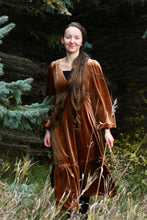 Load image into Gallery viewer, Golden Velvet Midi Dress
