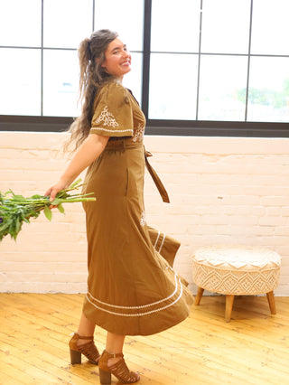 Golden Hour Embroidered Maxi Dress