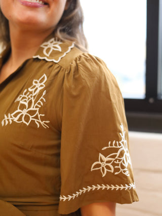 Golden Hour Embroidered Maxi Dress
