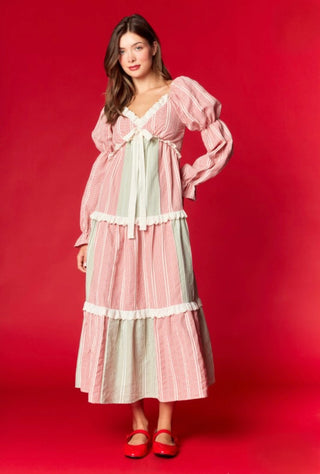 Christmas Eve Red and Green Gingham Dress