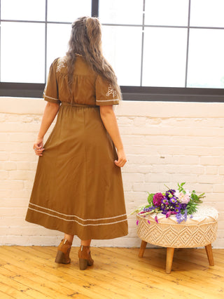 Golden Hour Embroidered Maxi Dress