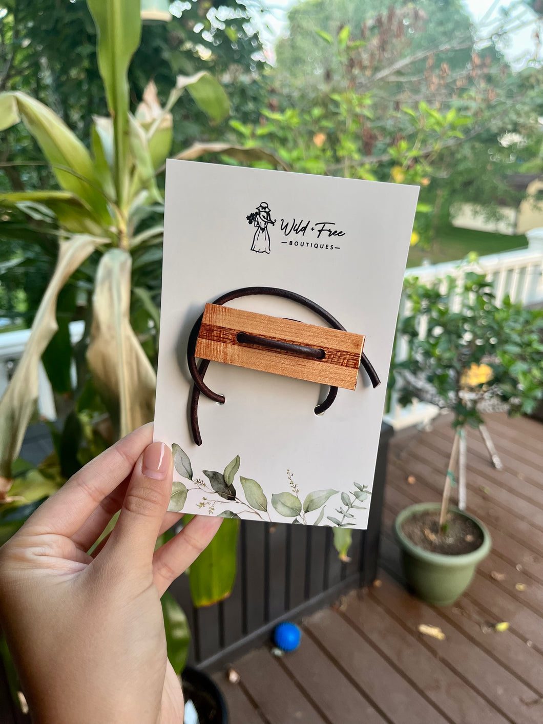 Leather Hair Wrap in two colors