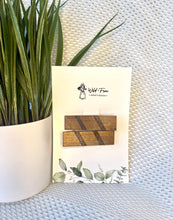 Load image into Gallery viewer, Dramatic Slant Handmade Wooden Hair Clip Sets (2 colors)
