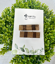 Load image into Gallery viewer, The Color Block Handmade Wooden Hair Clip Set (3 colors)
