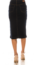 Load image into Gallery viewer, Dark Wash Denim Skirt
