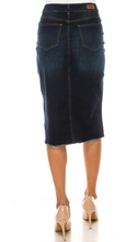 Load image into Gallery viewer, The Darcy Dark Wash Denim Jean Skirt

