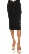 Load image into Gallery viewer, Dark Wash Denim Skirt

