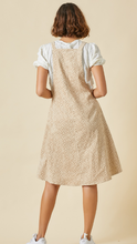 Load image into Gallery viewer, Oatmeal Floral Overall Midi Dress
