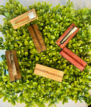 Load image into Gallery viewer, The Single Stripe Wooden Hair Clip Set (4 colors available)
