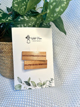 Load image into Gallery viewer, The Single Stripe Wooden Hair Clip Set (4 colors available)
