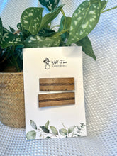 Load image into Gallery viewer, The Single Stripe Wooden Hair Clip Set (4 colors available)
