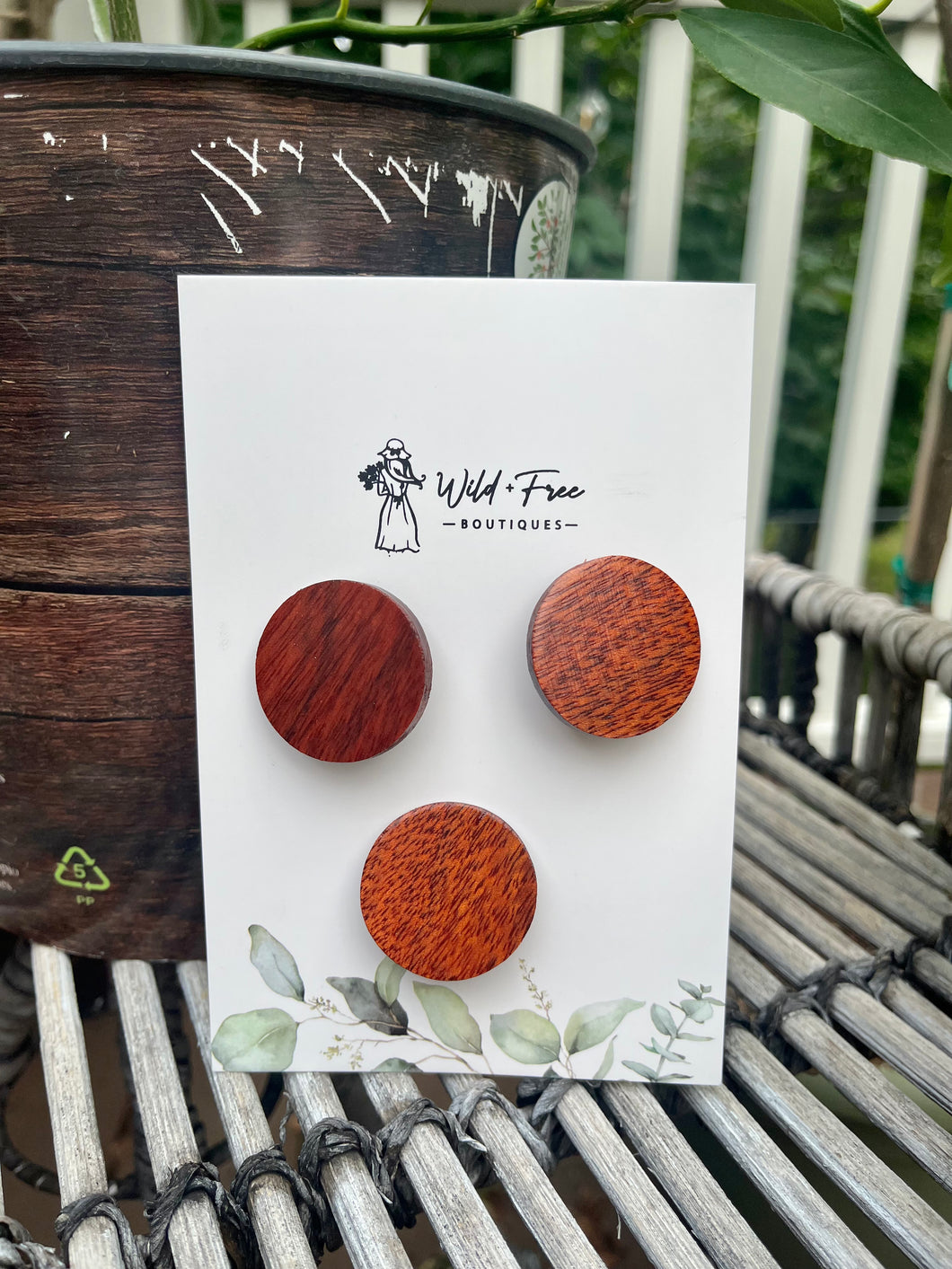 Imported South American Bloodwood Circle Clip Sets