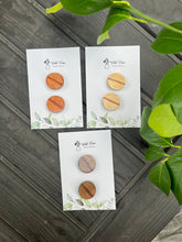 Load image into Gallery viewer, Single Stripe Wooden Circle Clip Sets (3 colors)
