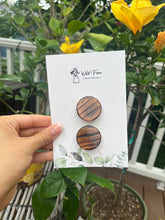 Load image into Gallery viewer, Campfire Smore&#39;s Burnt Wooden Hair Clip Set
