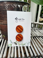 Load image into Gallery viewer, Double Striped Wooden Circle Hair Clip Sets (2 colors)

