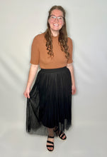 Load image into Gallery viewer, Black Tulle Fairy Skirt
