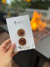 Load image into Gallery viewer, Campfire Smore&#39;s Burnt Wooden Hair Clip Set

