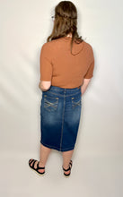 Load image into Gallery viewer, The Ashley Medium Wash Denim Plus Size Skirt
