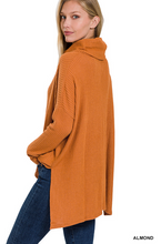 Load image into Gallery viewer, Burnt Orange Waffle Knit Turtleneck Sweater
