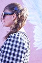 Load image into Gallery viewer, Black heart shaped handmade wood hair clips
