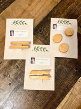 Load image into Gallery viewer, The Coffee Collection Handmade wood hair clips (2 designs and 5 colors)
