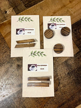 Load image into Gallery viewer, The Coffee Collection Handmade wood hair clips (2 designs and 5 colors)
