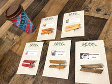 Load image into Gallery viewer, handmade wood hair clips
