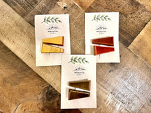 Load image into Gallery viewer, Classic Neutrals Hand Made Wood Hair clip Sets (Blonde, Chestnut, Redwood)
