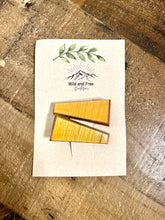 Load image into Gallery viewer, Classic Neutrals Hand Made Wood Hair clip Sets (Blonde, Chestnut, Redwood)
