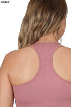 Load image into Gallery viewer, Black Plus Size Ribbed layering Tank Top
