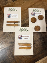 Load image into Gallery viewer, The Coffee Collection Handmade wood hair clips (2 designs and 5 colors)
